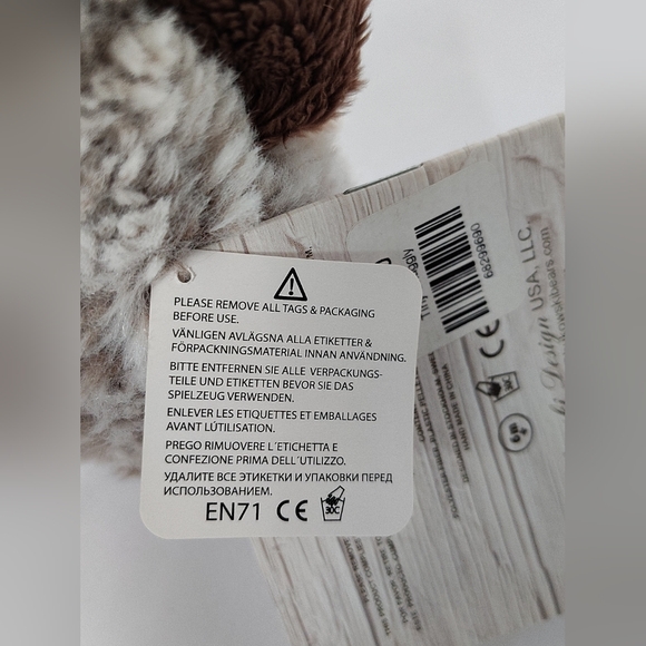 Bukowski‎ Design Tiny Snuggly Owl Plush Hoohoo Mini Outdoor Stuffed Animal - Picture 12 of 16